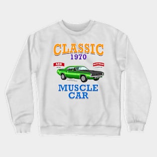 Classic Muscle Car Hot Rod Racing Garage Novelty Gift Crewneck Sweatshirt